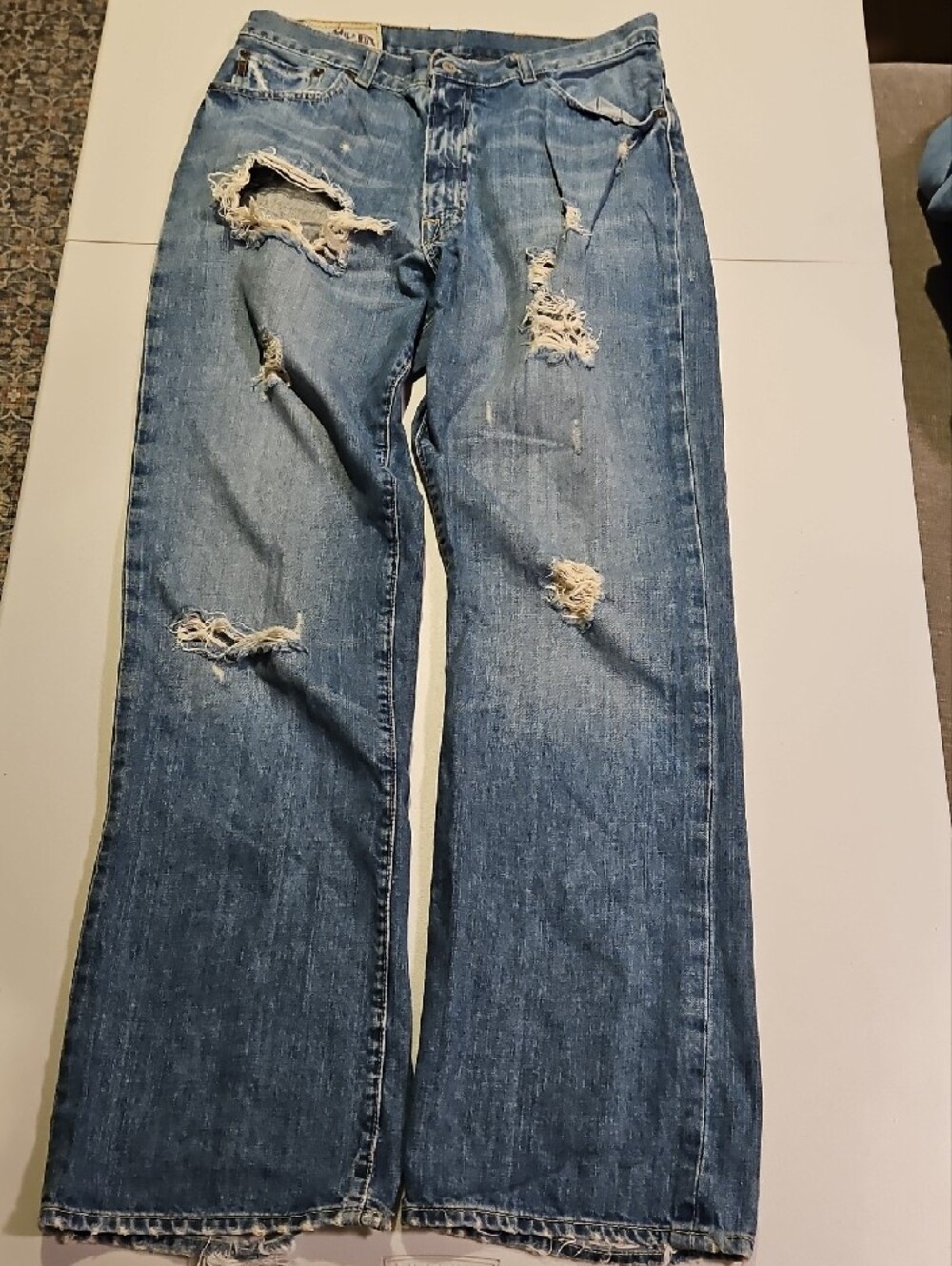 Vintage Abercrombie & Fitch Distressed Boot Cut Jeans 0206